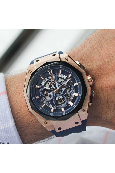 Fiesta Fs601143 Men's Wrist Watch with Silicone Band