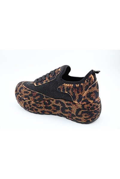 FELES 020-109 Leopar Kadın Sneakers