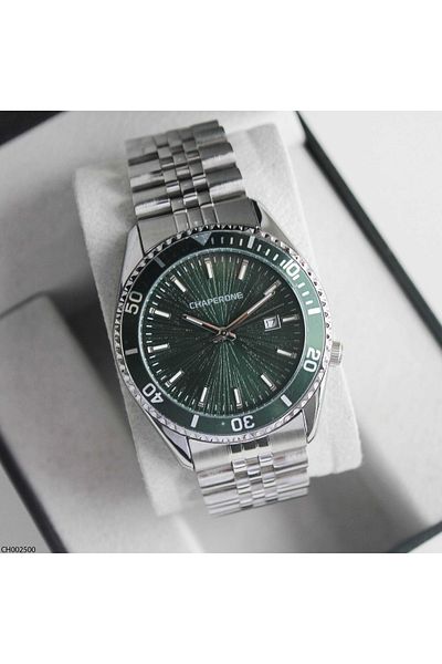 Chaperone Ch002500 Men's Wrist Watch with Steel Band