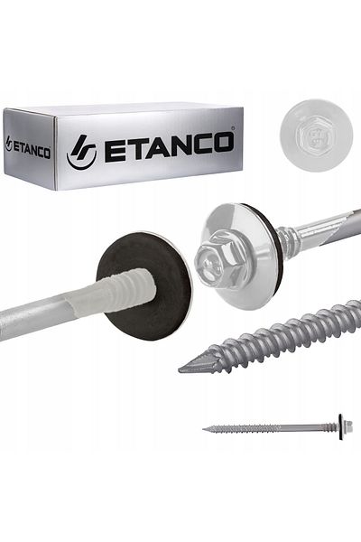 Etanco Wkręty GTRW SP A19 6,4/7,0x100mm RAL 9010