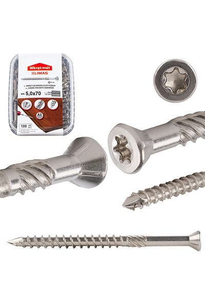 Inna marka Wkręty do podłóg i tarasów INOX A2 WN 5.0x070