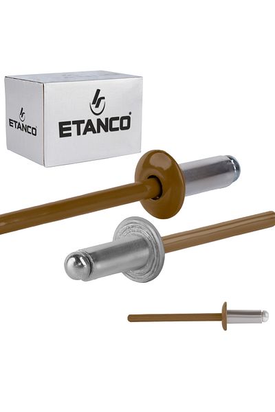 Etanco Nity otwarte aluminiowe 4x10mm RAL 8003