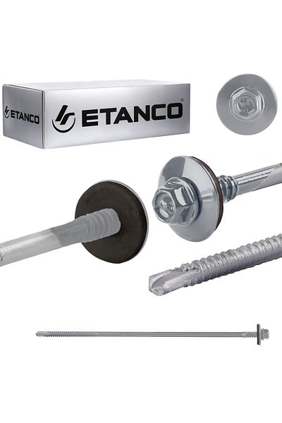 Etanco Wkręty GTR6 SP A19 5,5/6,3x200mm RAL 9006