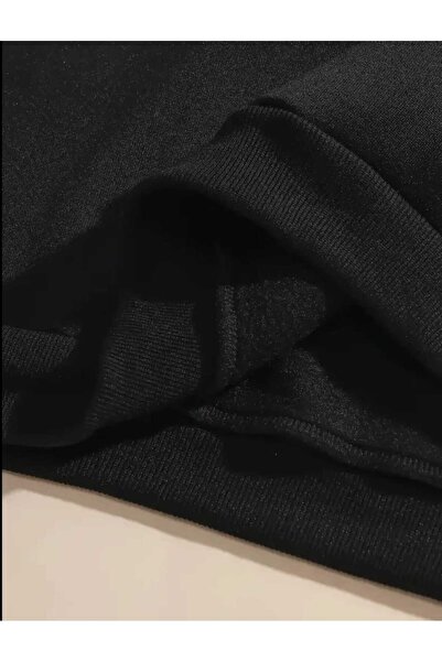 caddekombin Μπλουζάκι με κουκούλα με στάμπα Bench, βαμβακερό μαύρο φούτερ με τσέπες