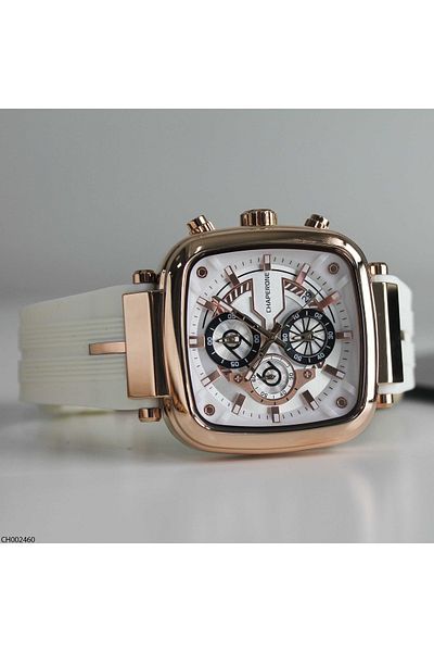 Chaperone Ch002460 Men's Wrist Watch with Silicone Band