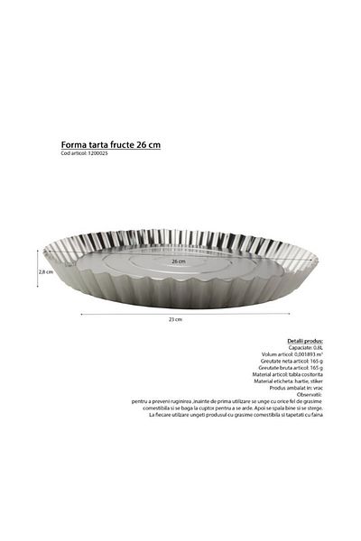 gogiva Tart tin, Ø 26 cm