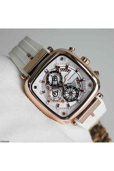 Chaperone Ch002460 Men's Wrist Watch with Silicone Band