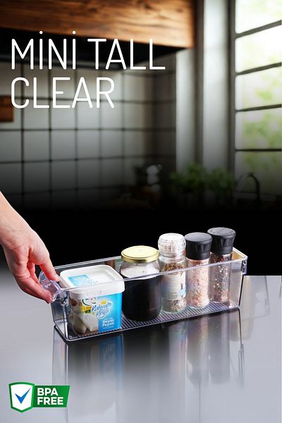 Nandy Home Mini Tall Clear Refrigerator & Cabinet Organizer
