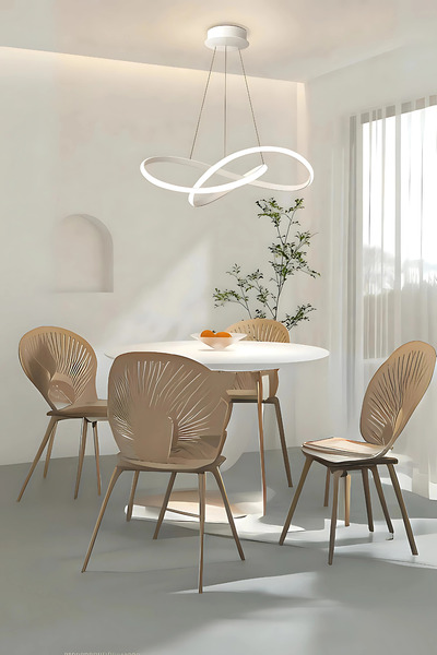 Sanctum Venedik Beyaz Ultra Power Beyaz Ledli Avize Sarkık Modern Led Avize