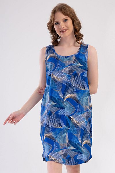 VİENETTA Cotton Women's Plus Size Wide Strap Nightdress, 409140