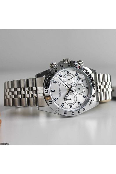 Chaperone Ch002577 Men's Wrist Watch with Steel Band