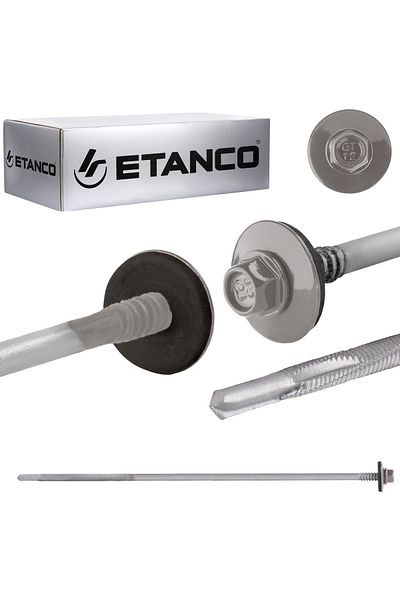 Etanco Wkręty GTR12 SP A19 5,5/6,3x230mm RAL 9007
