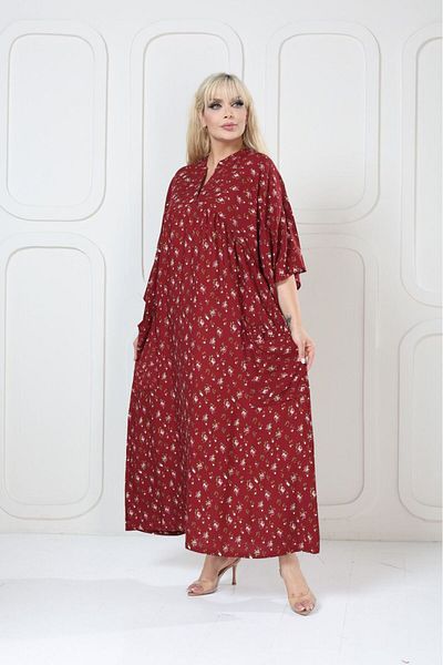 mervemoda Women's large size woven dress