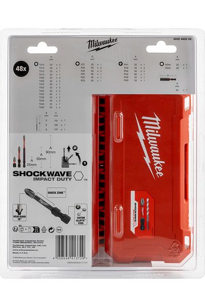 Inna marka Zestaw bitów SHOCKWAVE™ IMPACT DUTY (48 szt.)