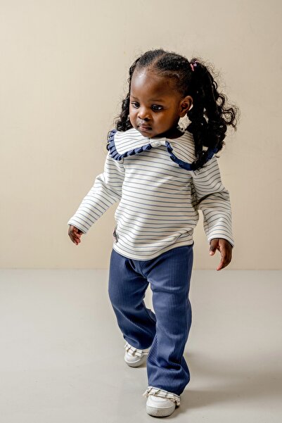 JNF kids Baby Girl & Child Baby Collar Double Casual Set