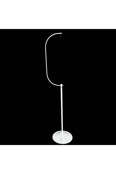 Others Metal Bird Cage Stand with Hanging Hook, White