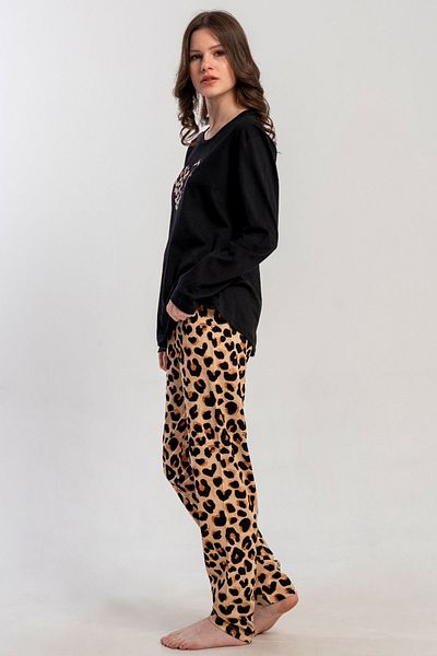 VİENETTA Cotton Women's Long Sleeve Pajama Set, 503297