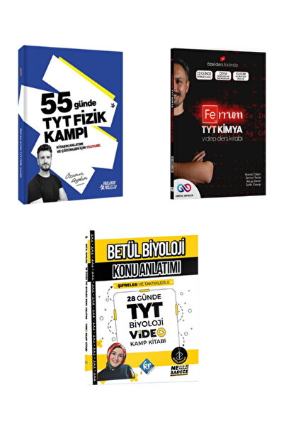Garantör Akademi 2027 özcan aykın tyt fizik ferrum tyt kimya ve betül biyoloj...
