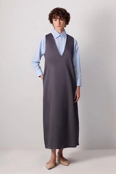 Touché Privé V-NECK CREPE GILET