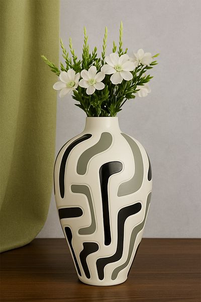 Hmydesign Whitevas Handmade Decorative Ceramic Vase