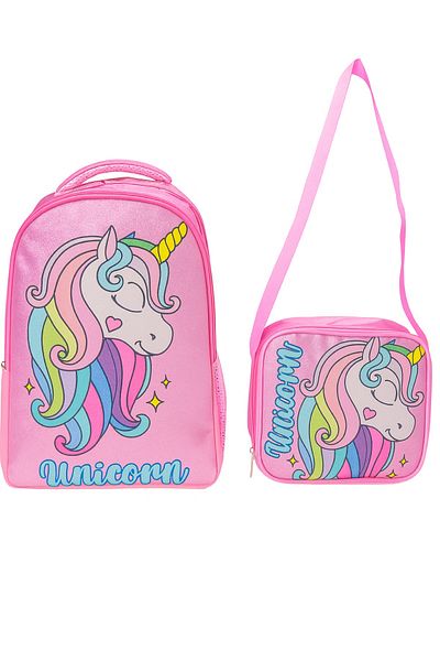 NEWFULL Unicorn Girl Backpack School Bag Set of 2 (New Season)
