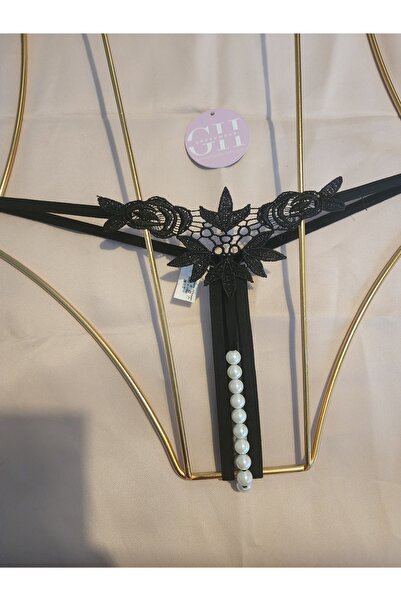 G&H UNDERWEAR String Thong Panties with Pearls