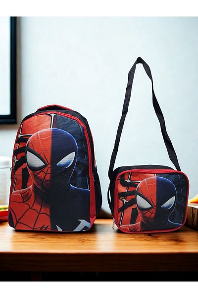 NEWFULL Spider Boys Backpack School Bag-Set of 2 (New Season)