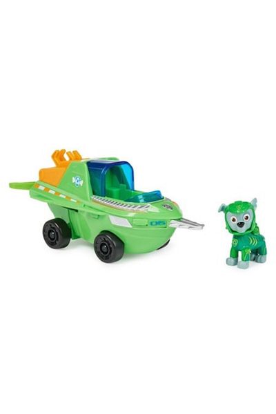 SPIN MASTERR Paw Patrol figure, Aqua Pups, Swordfish Vehicle and Rocky figure