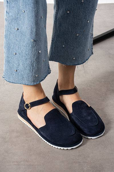 aayak&kabımofficial Genuine Suede Ultra Light Belt Detailed Buckle Women's Moccasin – Comfortable and Stylish Casual Shoes