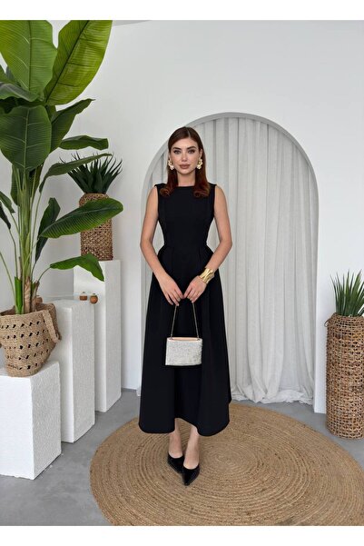 EtikaOnline Bea Midi Atlas Uzun Elbise