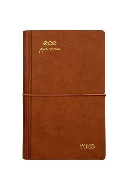 Ece Agenda New Akçay Milky Coffee ριγέ ημερολόγιο 12x18 2025