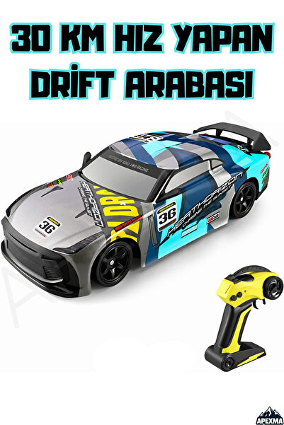 Apexma 2.4GHz Uzaktan Kumandalı 30 Km Hız Yapan 4x4 Şarjlı LED Işıklı Drift Y...
