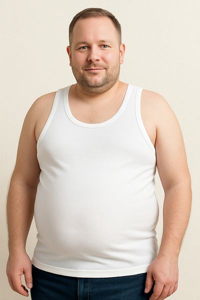 HNX 100% Cotton Undershirt for Men – Economical Pack of 8 |   Flexible and Healthy Daily Underwear Singlet