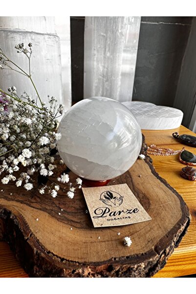 parze doğaltaş Selenit Doğal Taş Küre