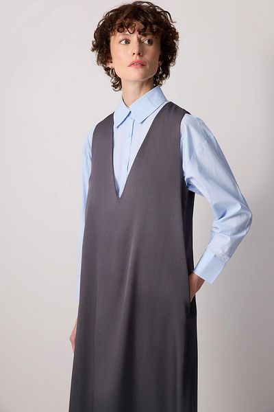Touché Privé V-NECK CREPE GILET