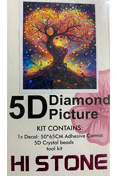 EleganTShoP 5D Yapışan Boncuk Goblen Mozaik Tablo Pano 50*65 cm 87021