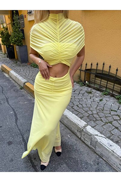 auzou eveil Kadın tül detaylı elbise YENiLİK SEVENLERE