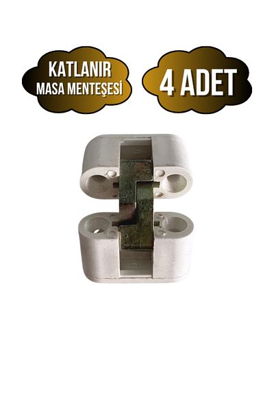 DSYapıAksesuar Folding Table Hinge Smart Coffee Table Table Hinge(White)(4 Pcs)
