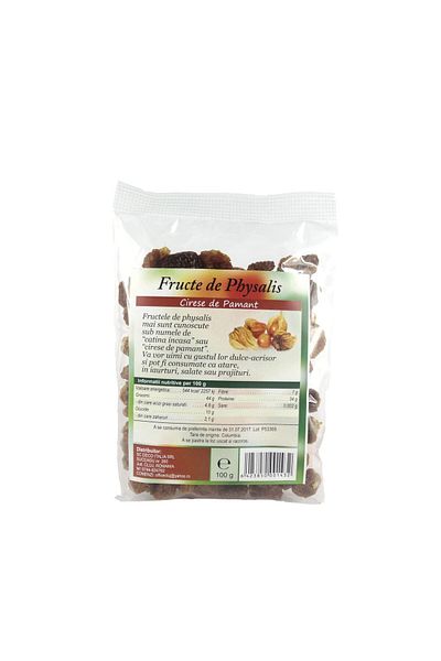 Deco Italia Dried Physalis fruits, dehydrated, sugar-free, 100g