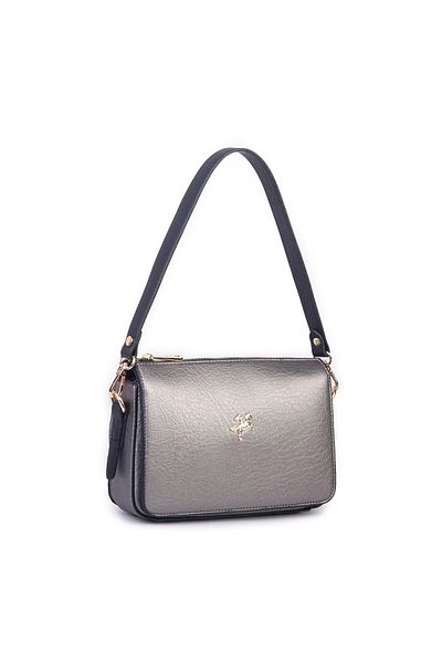 Nas Bag Geantă de umăr și crossbody pentru femei Gri Negru Victoria