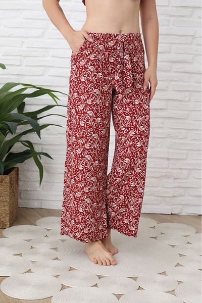 hakkoymaz Women's Spanish Leg Pocket Woven Fabric Casual Comfortable Summer Single Bottom