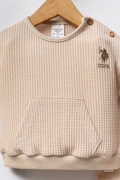 U.S. Polo Assn. Licensed Baby Boy Bottom Top 2 Piece Set