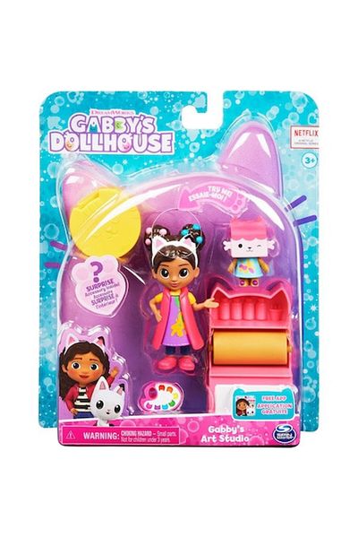 SPIN MASTERR Set of 3 interactive figures Spin Master, Gabby's Dollhouse Art Studio with accessories, 3 years+