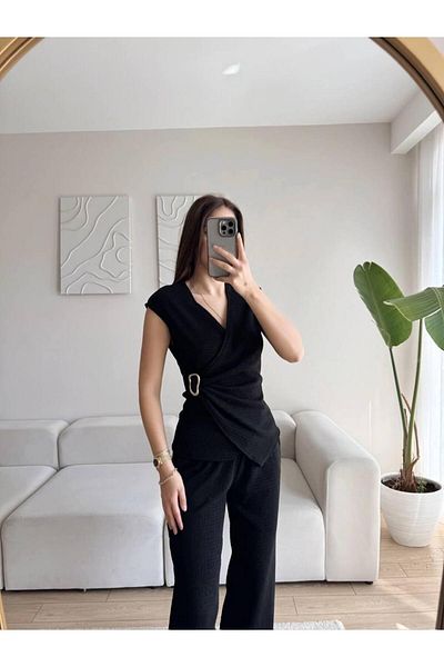 SANDY FASHİON Buckle Detail Set