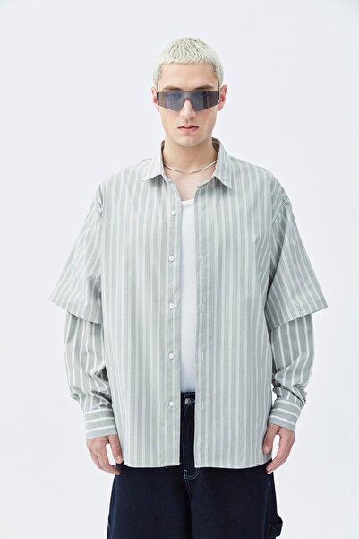 VAMOSCLO ΠΟΥΚΑΜΙΣΟ ΜΕ ΛΕΠΤΟΜΕΡΗ ΣΤΟΥΡΗ ΣΤΟ ΜΕΓΕΘΟΣ ΤΑ ΜΑΝΙΚΙΑ oversized ΡΙΓΕΣ-ΚΑΚΑΙ