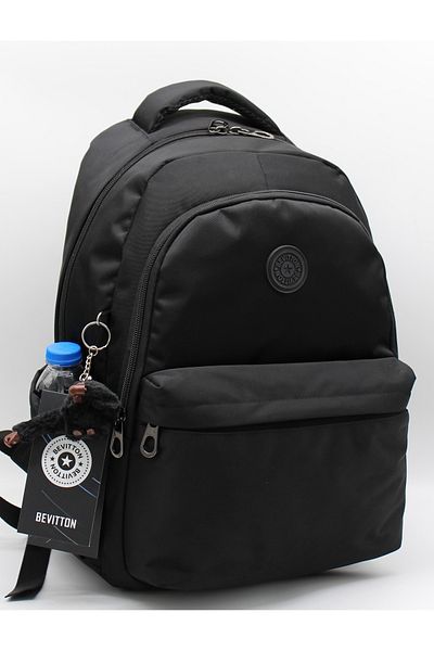 Harmela 2200 School Backpack Water Resistant Unisex Daily & School Bag Black