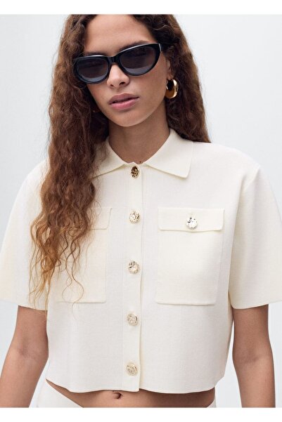 MANGO Woman Short Sleeve Knitwear Jacket