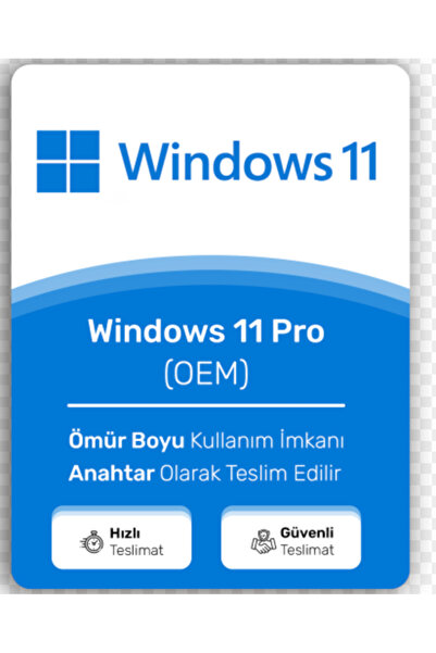 MICROSOFT Windows 11 Pro OEM Dijital Teslimat