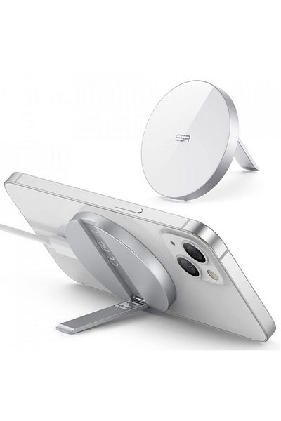 ESR MagSafe Compatible Wireless Charger with Stand - HaloLock - White