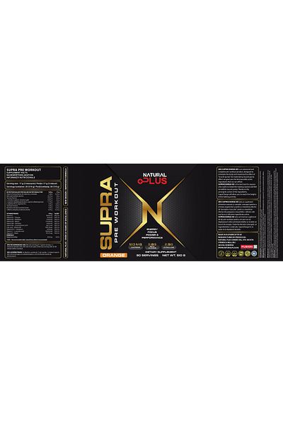 Natural Plus Supra 510 g - aroma Orange ,Pre workout